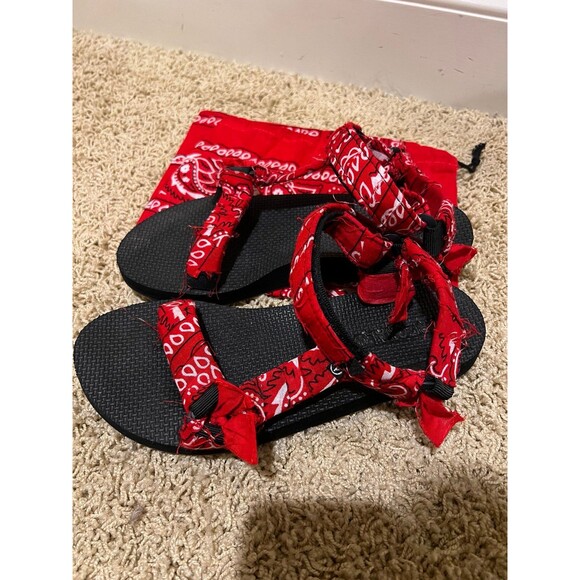 EUC Red Bandana Arizona Love Trekky Sandal in size EU 40 - Picture 4 of 8